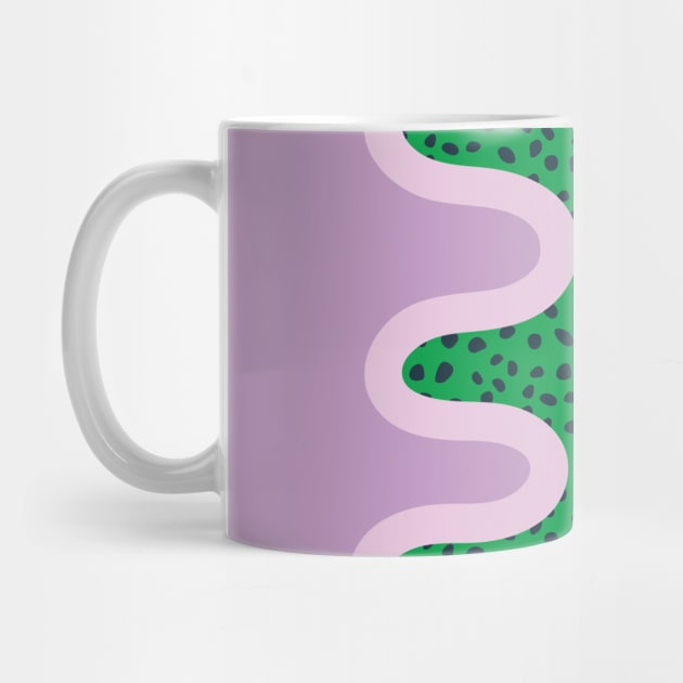 Unique Colorful Pattern - Green Purple by Colorable